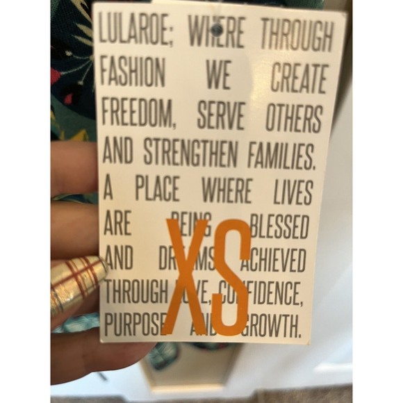 Lularoe Sarah Duster Long Cardigan Pocket Diamond Size Extra Small NWT - Picture 6 of 10